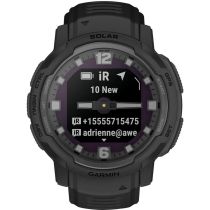 Garmin 010-02730-00 Herrenuhr Instinct Crossover Solar Tactical Edition 45mm 10ATM