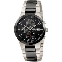 Boccia 3748-01 Reloj Hombre crono Cerámico Titanio 39mm 5ATM