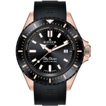 Edox 80120-37RNNCA-NIR Skydiver Neptunian 44mm Reloj Hombre 100ATM