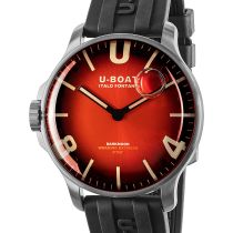 U-Boat 8701/B Darkmoon Red SS Soleil 44mm Reloj Hombre 5ATM