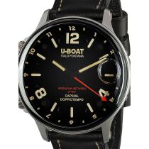 U-Boat 9672 Capsoil Doppiotempo SS GMT Reloj Hombre 55mm 10ATM