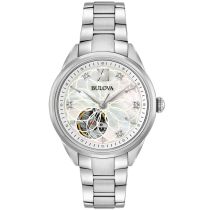 Bulova 96P181 Clasico Automatico Reloj Mujer 34mm 3ATM