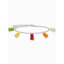 Thomas Sabo A2152-017-7-L19V Pulsera de plata con cinco Ositos de Oro de colores