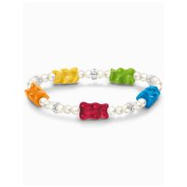 Thomas Sabo A2153-052-7-L15 Pulsera de cuentas Ositos de Oro de color 15 cm