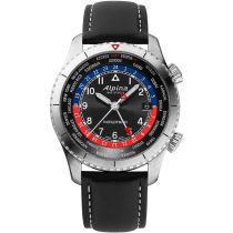 Alpina AL-255BRB4S26 Startimer Pilot Worldtimer Reloj Hombre