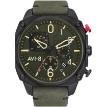 AVI-8 AV-4052-08 Hawker Hunter Crono 45mm Reloj Hombre 5ATM