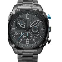 AVI-8 AV-4052-11 Hawker Hunter Cronografo 45mm Reloj Hombre 5ATM