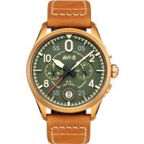 AVI-8 AV-4089-02 Spitfire Cronografo 42mm Reloj Hombre 5ATM