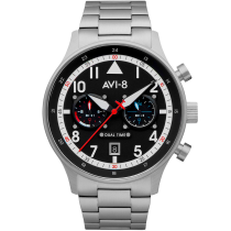 AVI-8 AV-4088-11 Carey Dual Time 44mm Reloj Hombre 5ATM