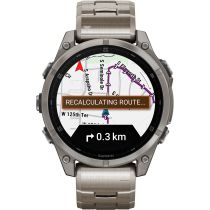 Garmin 010-02904-40 Herrenuhr fenix 8 AMOLED Saphirglas Silikonband 47mm 10ATMSet 