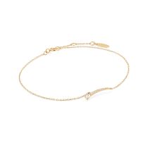 ANIA HAIE BAU007-01YG Pulsera Afterglow con zafiro blanco oro 14K