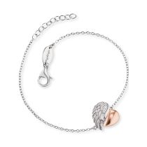 Angelcaller Pulsera ERB-LILHEARTWING-BIR Heart Wings para mujeres