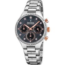 Festina F20401/4 Boyfriend Crono Reloj Mujer 36mm 5ATM