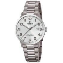 Festina F20435/1 Clasico Titanio Reloj Unisex 40mm 10ATM