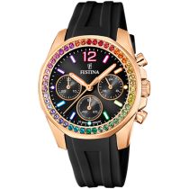 Festina F20611/3 Boyfriend Cronografo Reloj Mujer 38mm 10ATM