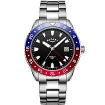 Rotary GB05108/30 Henley Reloj Hombre GMT 42mm 10ATM