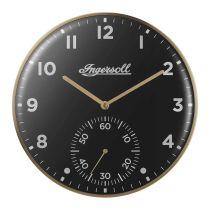 Ingersoll IC003GB Wanduhr mit kleiner Sekunde im retro Look 30 cm