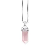 Thomas Sabo PE955-640-9 Colgante de plata con cristal de cuarzo rosa Damas