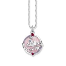 Thomas Sabo PE959-340-9 Colgante de plata con esmalte rosa Señoras