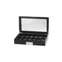 Rothenschild Caja de relojes RS-2350-12BL para 12 relojes negro