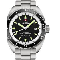 Swiss Military SMA34100.02 Diver Titanio Automatico Reloj Hombre 42mm 30ATM