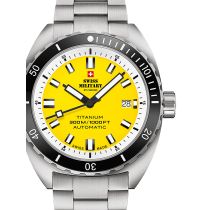 Swiss Military SMA34100.05 Diver Titanio Automatico Reloj Hombre 42mm 30ATM