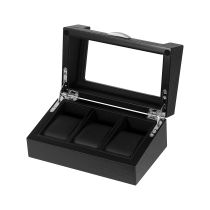 Rothenschild caja de reloj RS-2375-3-OAK para 3 relojes negro