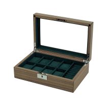 Rothenschild Caja de reloj Nuez RS-2442-W para 8 relojes+gemelos