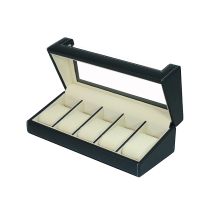 Rothenschild Caja de reloj RS-3035-BL para 5 relojes negro