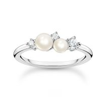 Thomas Sabo anillo de mujer TR2368-167-14-54 perlas, tamano 54