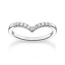 Thomas Sabo Anillo de mujer TR2394-051-14-54 Forma de V, tamano 54