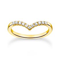 Thomas Sabo Anillo de mujer TR2394-414-14-14-52 Forma de V, tamano 52