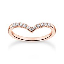 Thomas Sabo anillo de mujer TR2394-416-14-52 forma de V tamano 52