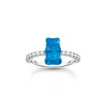 Thomas Sabo TR2459-052-1-54 Anillo de plata con Ositos de Oro azul para señora