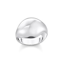 Thomas Sabo TR2470-001-21-56 Bold - Anillo de plata en forma de gota orgánica para mujer