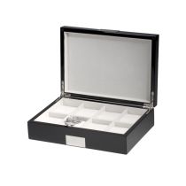 Rothenschild Caja de relojes RS-2022-8BL para 8 relojes negro