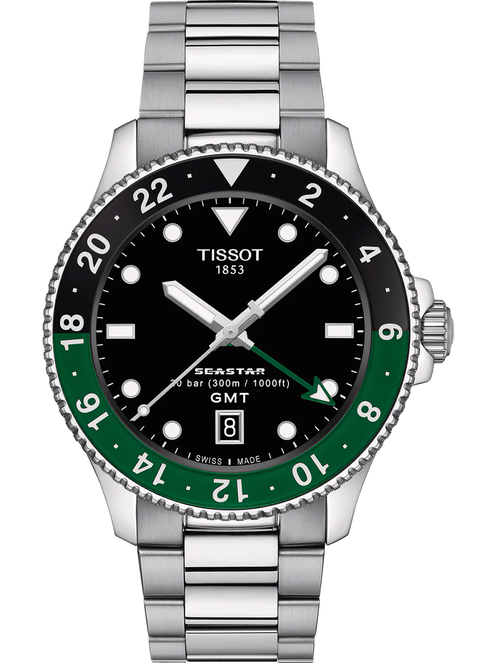 Foto de ejemplo de un reloj GMT de Tissot